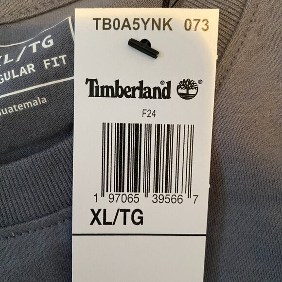 Timberland men's size XL regular fit gray short sleeve crewneck casual t-shirt - Picture 5 of 6